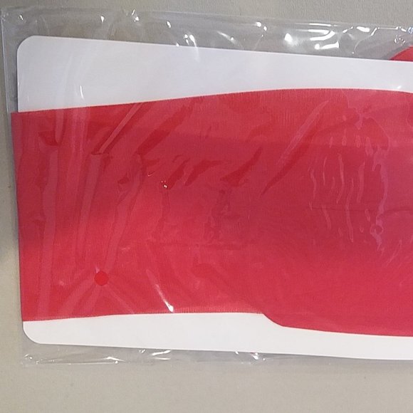 NWOT Red Thigh High Nylon Stockings. - Picture 5 of 5